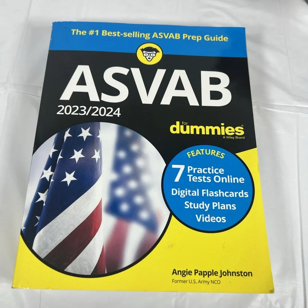 2025/2026 ASVAB for Dummies: Book + 7 Practice Tests Paperback 2025 by Angie Pap